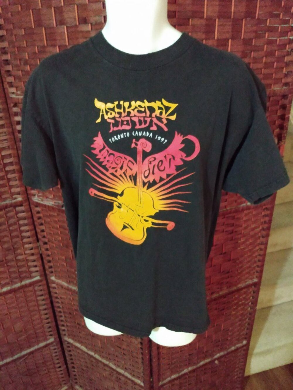 Vintage 90s Ashkenaz Festival T Shirt 1997 XL Jewish Culture Music Toronto